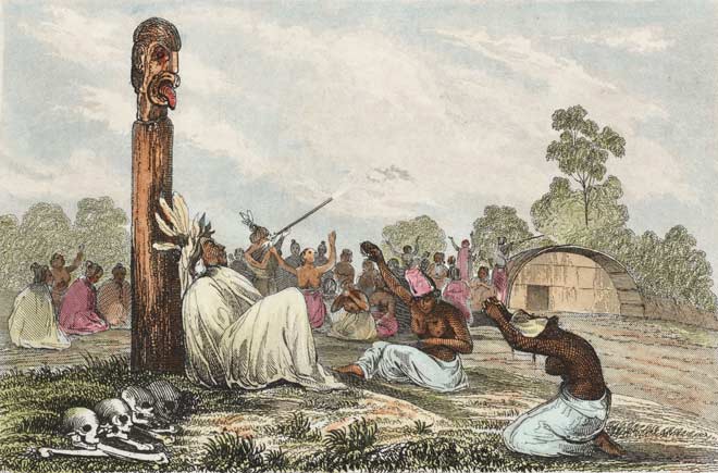 Haehae at funeral, 1827