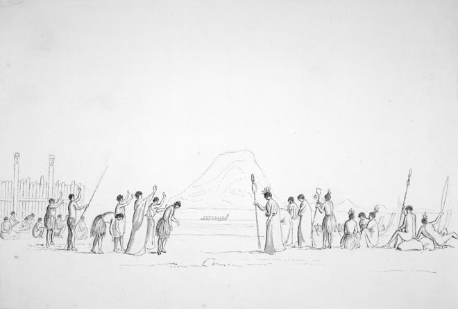 Welcome at Mt Maunganui, 1840s