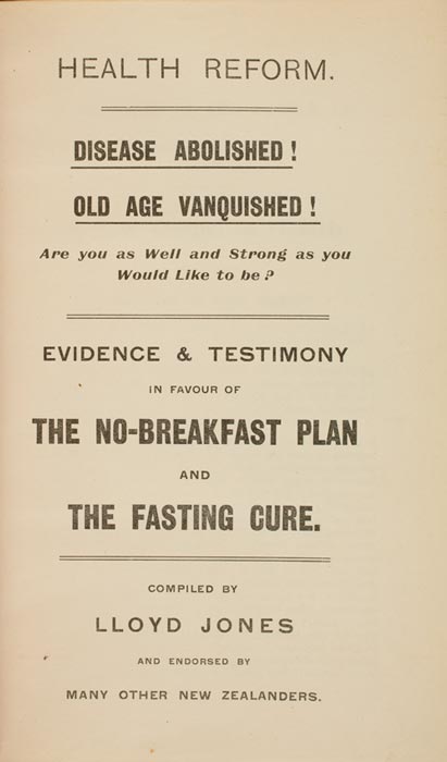 An endorsement of fasting