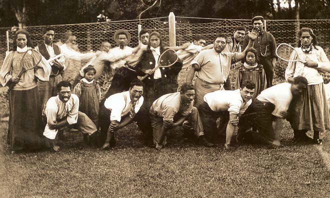 Māori tennis players