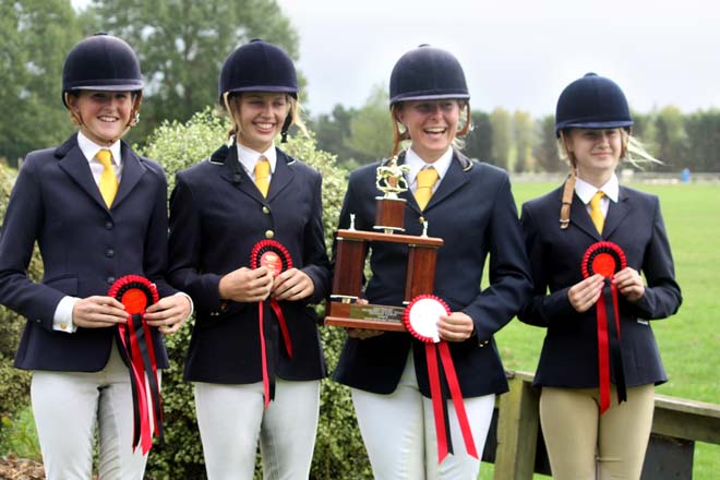 Girls' dressage team 