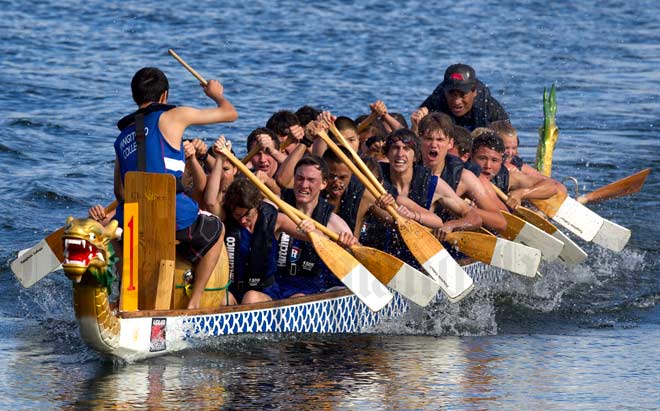Rangitoto College dragon boat team