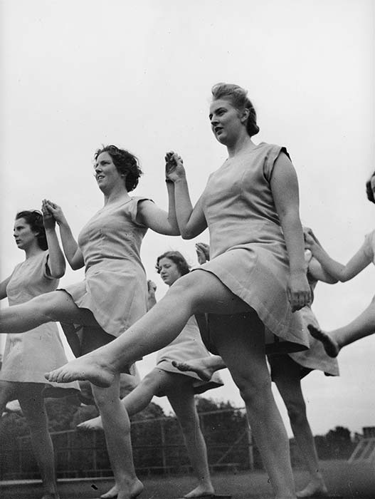 Training physical welfare instructors, 1944