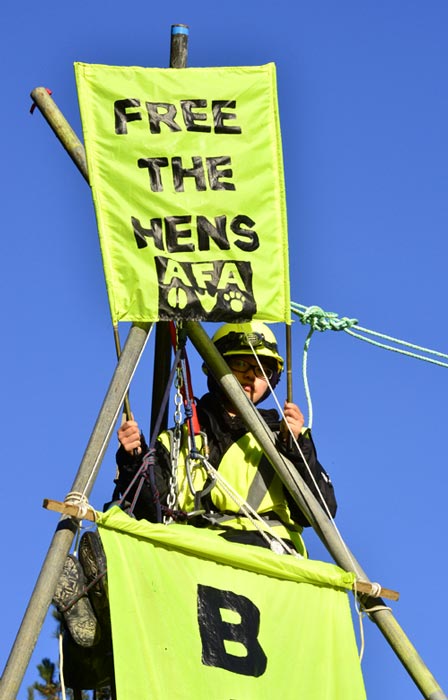 Protest blockade
