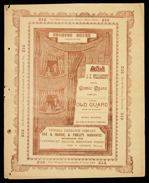 Comic opera programme