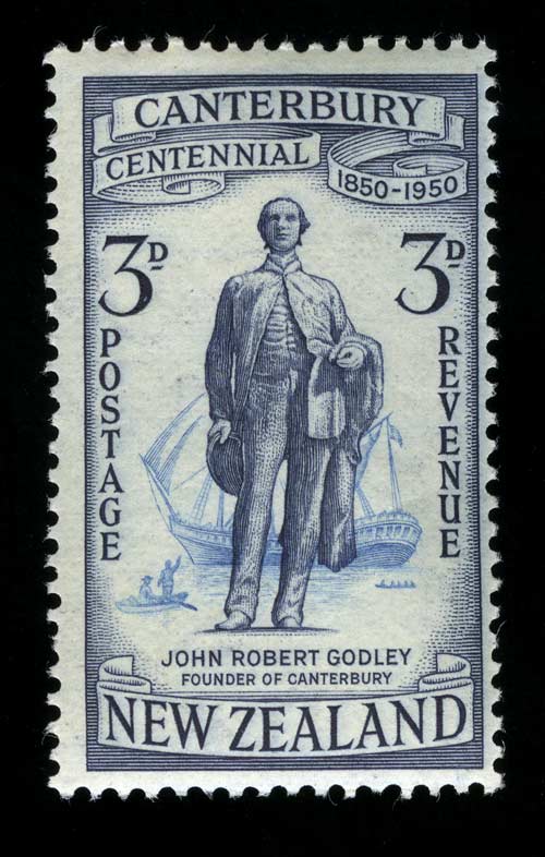 Statue on a stamp