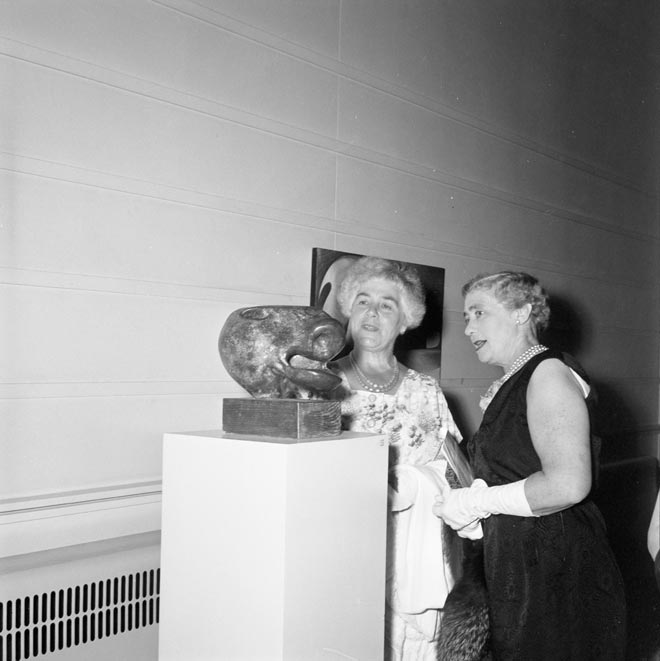 Henry Moore exhibition, National Art Gallery, 1957