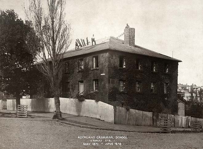 Police barracks and grammar school, Auckland