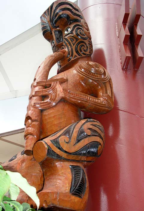 Tūtānekai playing his flute
