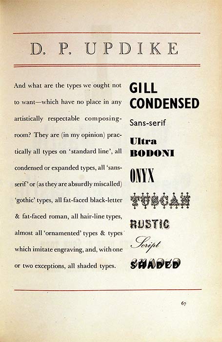Caxton Press: <em>Printing types</em>, 1948