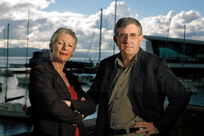Kim Hill and Paul Callaghan