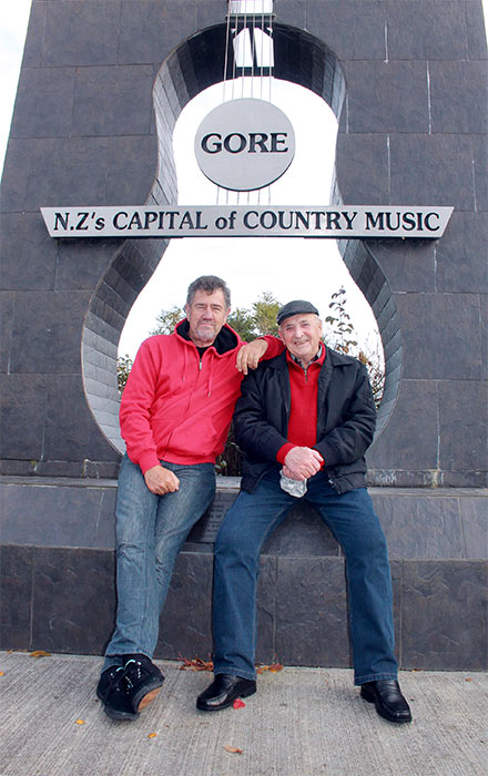 Brendan and Pat Dugan in Gore, 2012