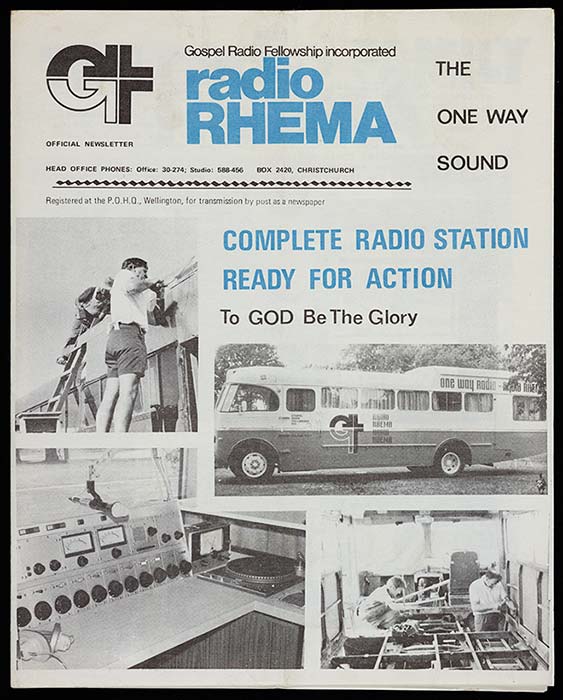 Radio Rhema newsletter, about 1975