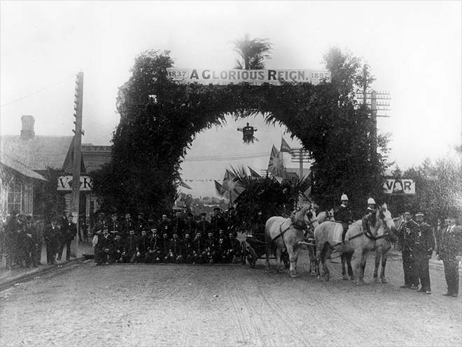 Diamond jubilee arch, Masterton, 1897