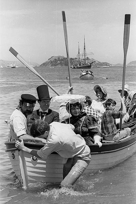 Historic re-enactment at Petone, 1990