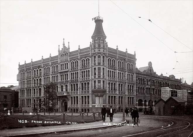 Newspaper offices: Christchurch <em>Press</em>, 1912