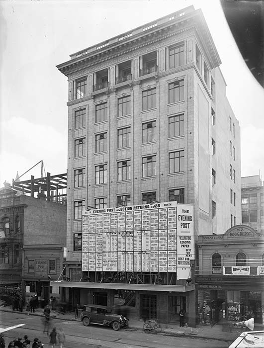 Newspaper offices: <em>Evening Post</em>, Wellington, 1928
