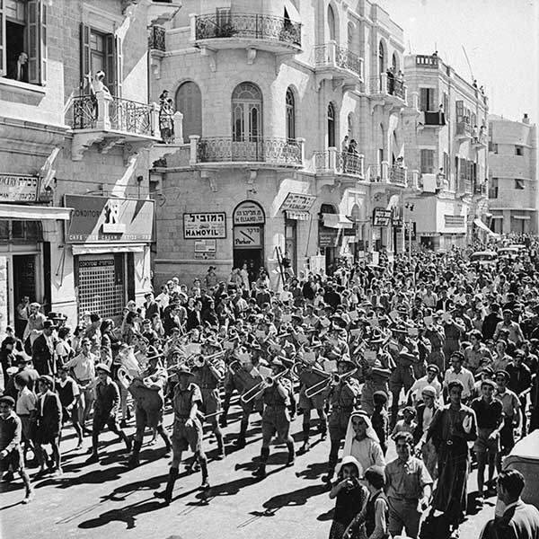 2NZEF Base Band in Jerusalem, early 1940s