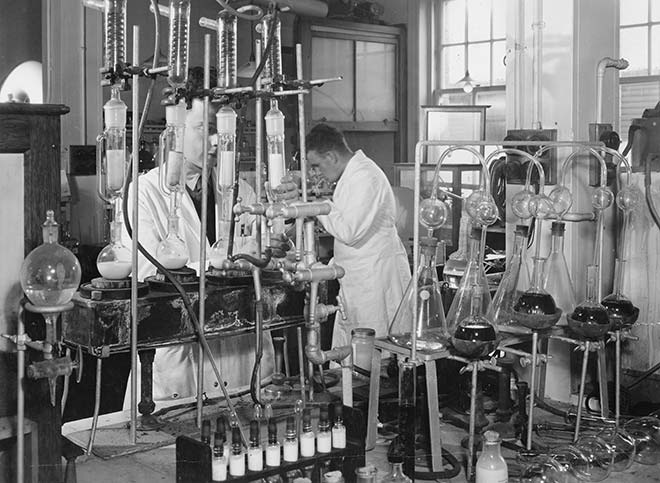 Milk testing at the Dominion Laboratory