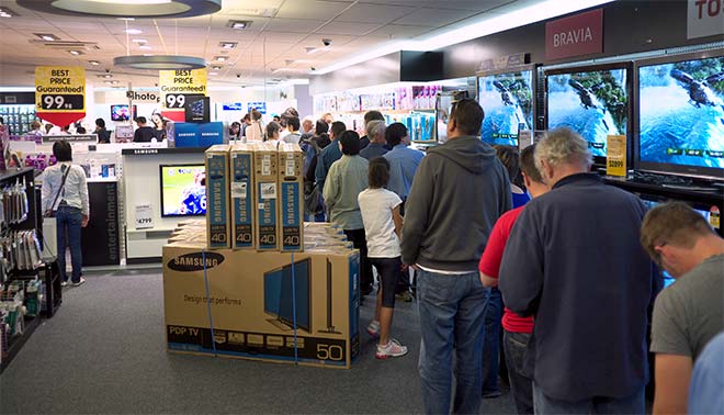 Queue to buy iPads