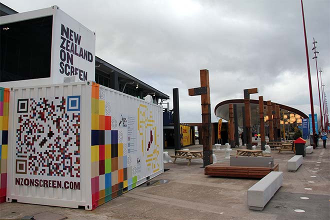 NZ On Screen's travelling caravan