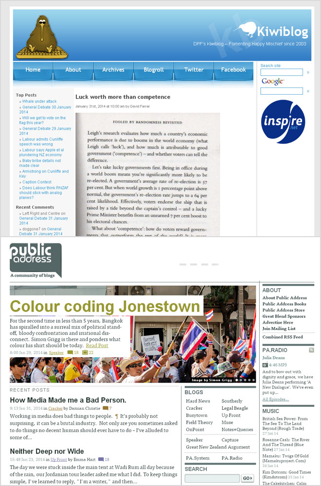 Kiwiblog and Public Address