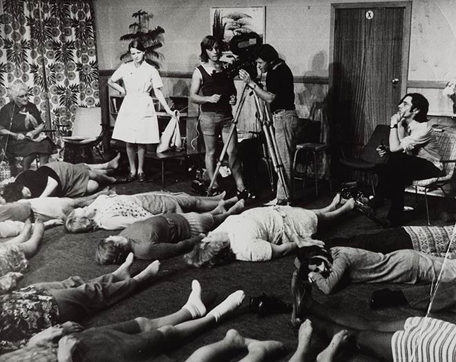 Filming <em>One of those people who live in the world</em>, 1974