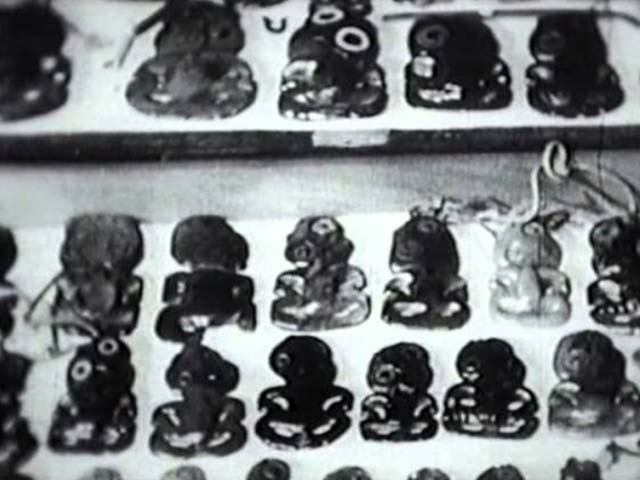 Pacific artefacts in the Oldman collection, 1947