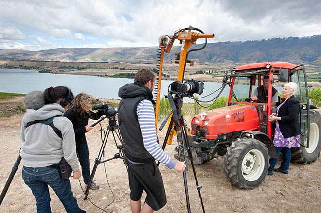 Television shoot, Cromwell, 2012