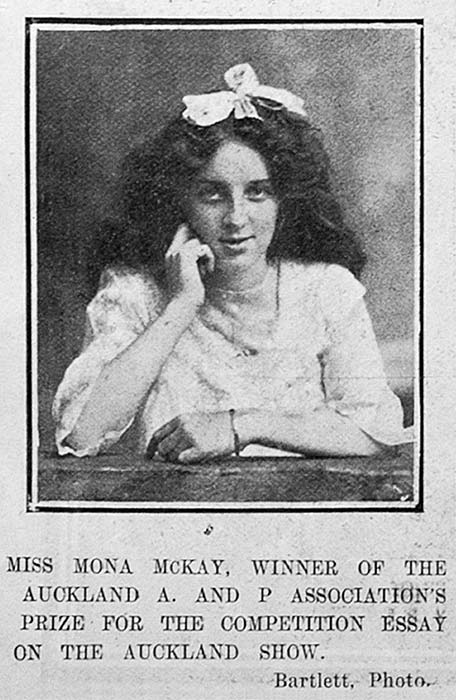 Mona McKay, competition winner, 1906