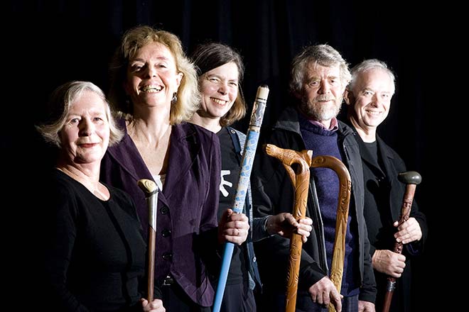 Poets laureate and their tokotoko, 2008