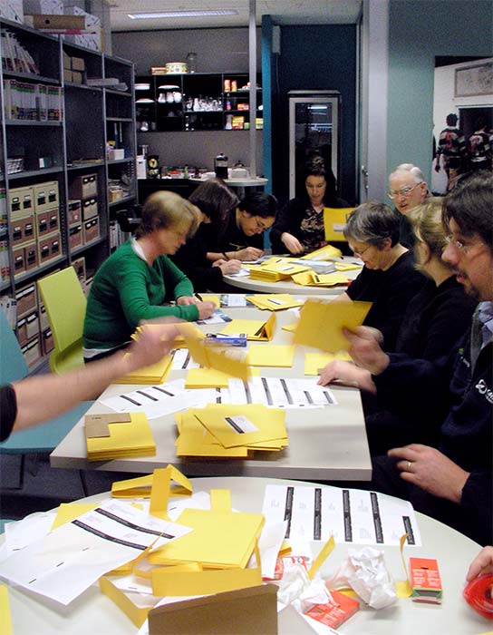 Preparing launch invitations