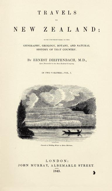 Dieffenbach's <em>Travels in New Zealand</em>, 1843
