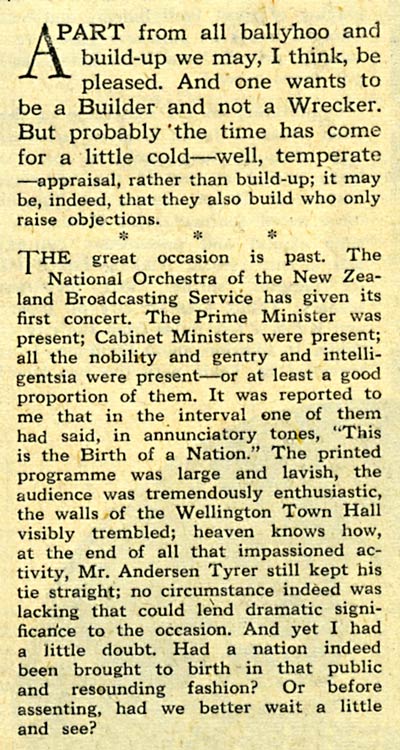 Reviewing controversy, 1947