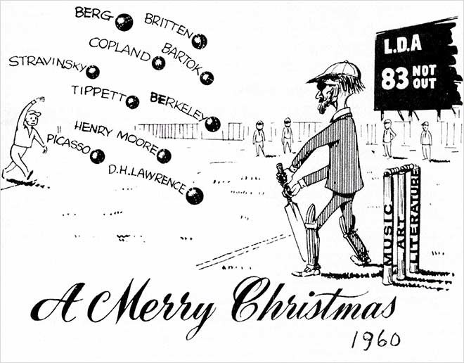 L. D. Austin defends his stumps against modernism, 1960