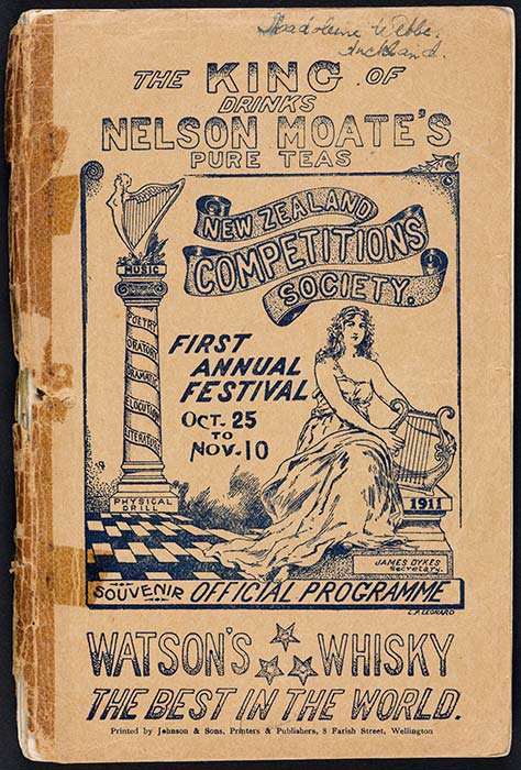 The first annual Competitions Society Festival, 1911