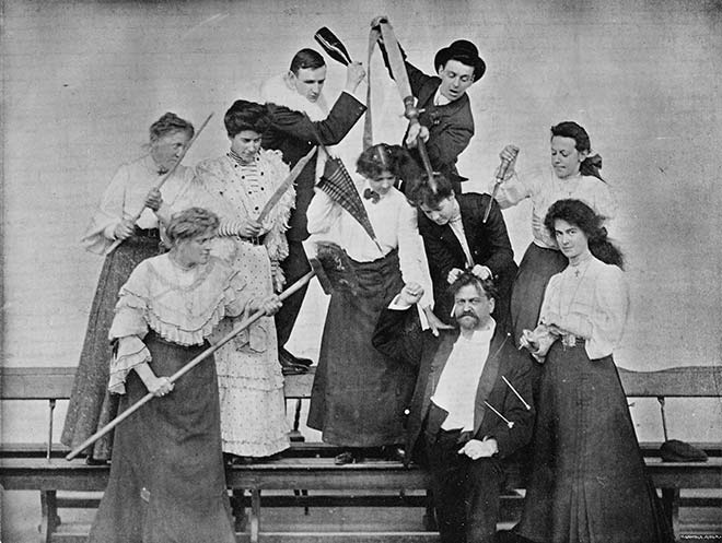 Charles Baeyertz and competitors, 1906 Dunedin competition