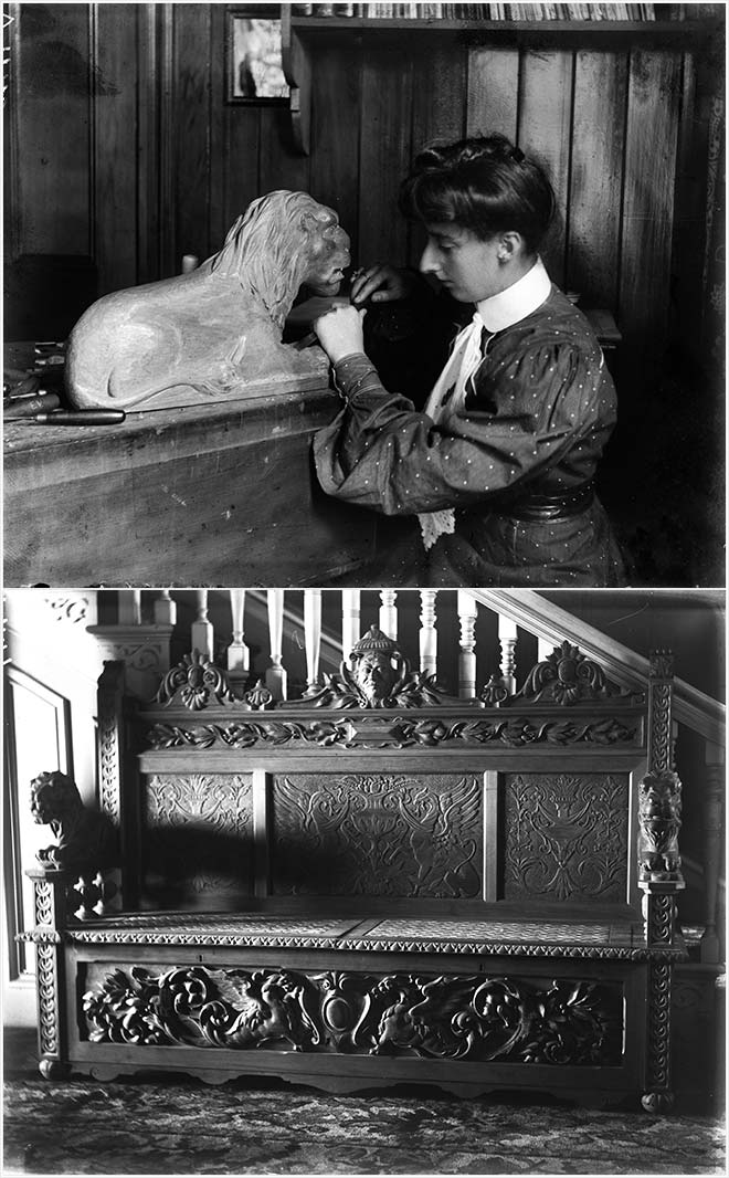Evelyn Vaile, woodcarver extraordinaire 