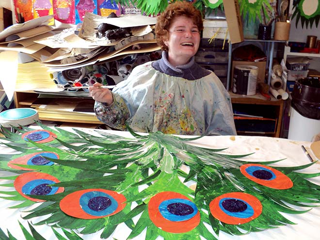 Art class at the Ranfurly Care Society, Auckland
