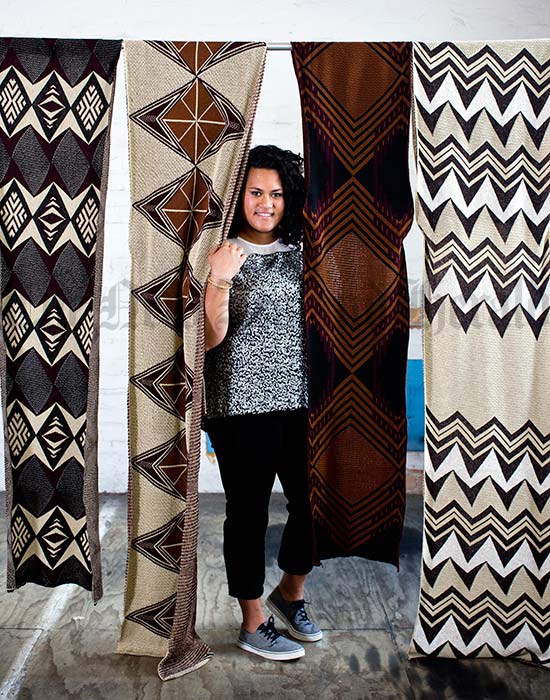 Angela Misela's knit panels, 2014