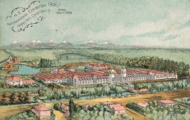 Postcard of the New Zealand International Exhibition, 1906–7