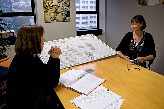 Te Ara's whiteboard
