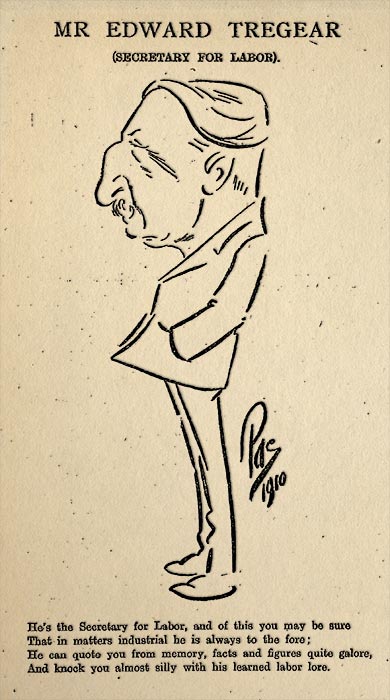 Secretary for Labour Edward Tregear, 1910