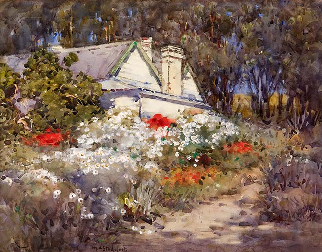 Margaret Stoddart, 'Old homestead, Diamond Harbour'