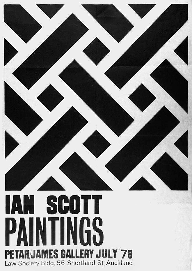Poster advertising Ian Scott exhibition, 1978
