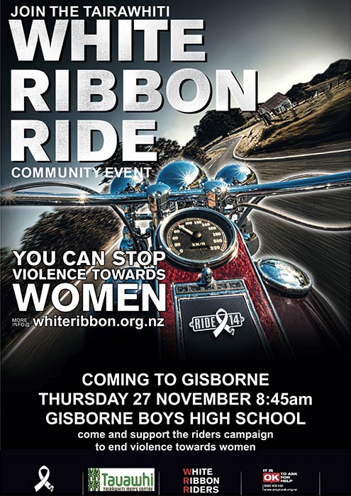 White Ribbon Campaign: white ribbon ride