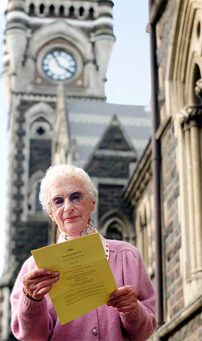 University of the Third Age student Margaret Pitches, 2008