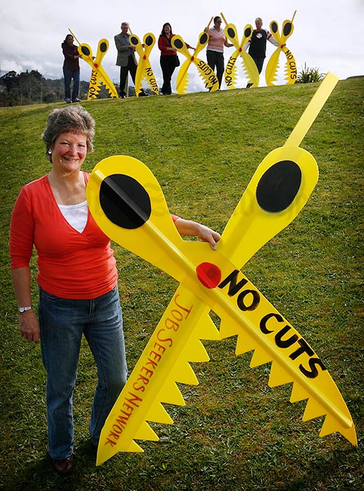 Adult education funding cuts protest, 2009
