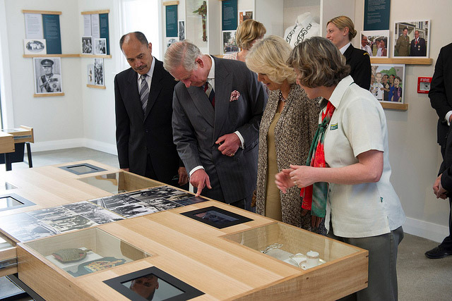 Prince of Wales visiting Government House centre