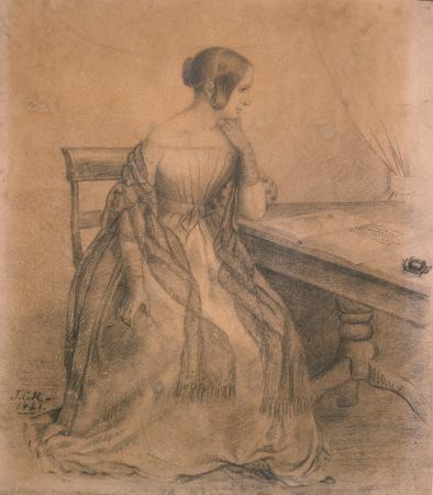Jane Maria Richmond, drawn by James Crowe Richmond